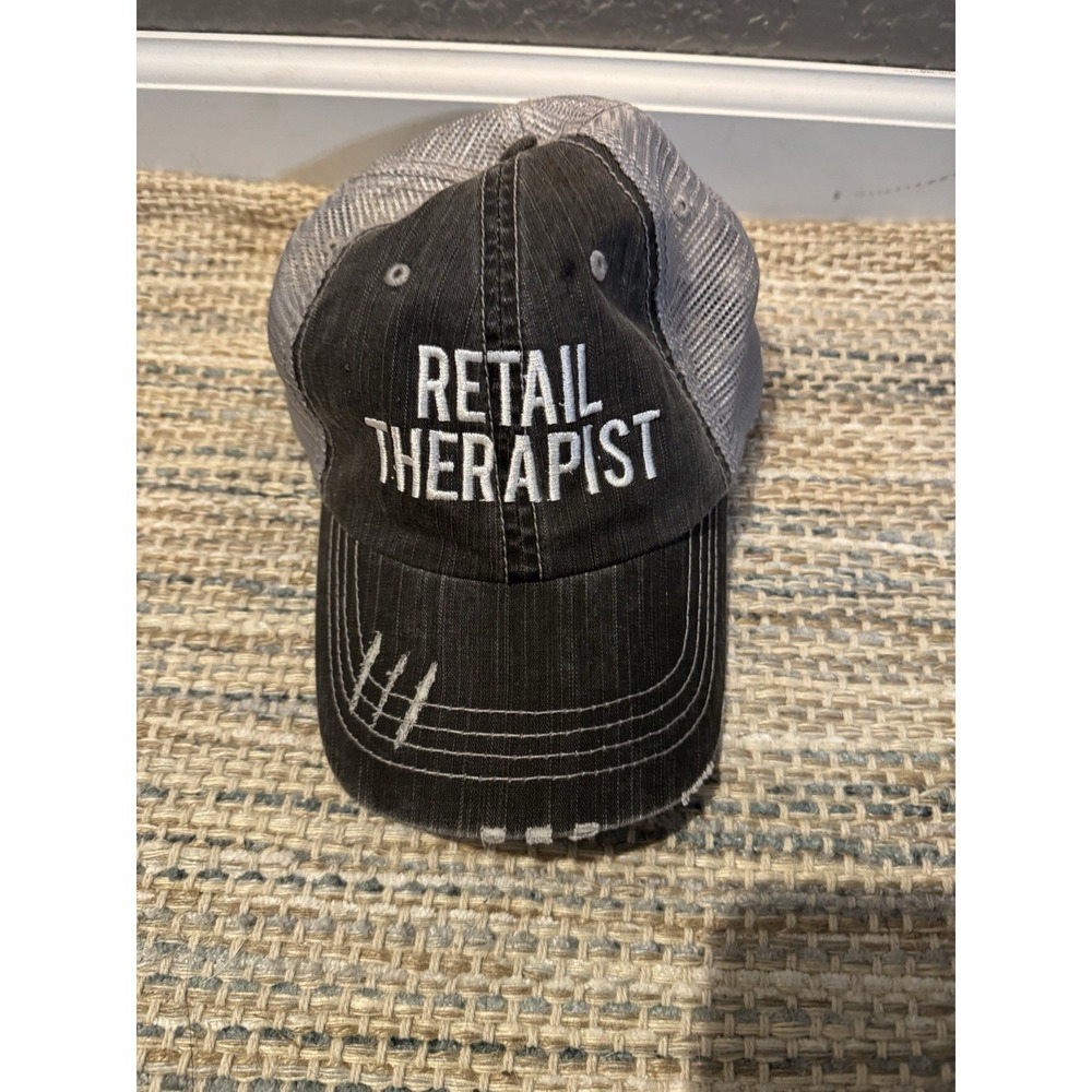Unbranded Retail Therapist Distressed Baseball Cap Adjustable